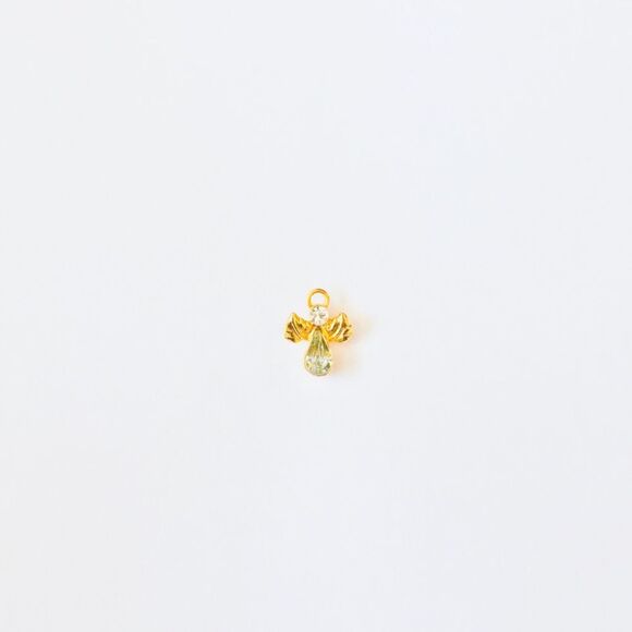 Vintage Gold & Gemstone Angel Pin - Picture 3 of 9